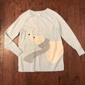 LC Lauren Conrad Polar Bear Long Sweater